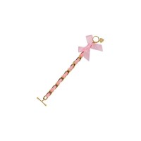 0113-BC1003 Pink silk bow